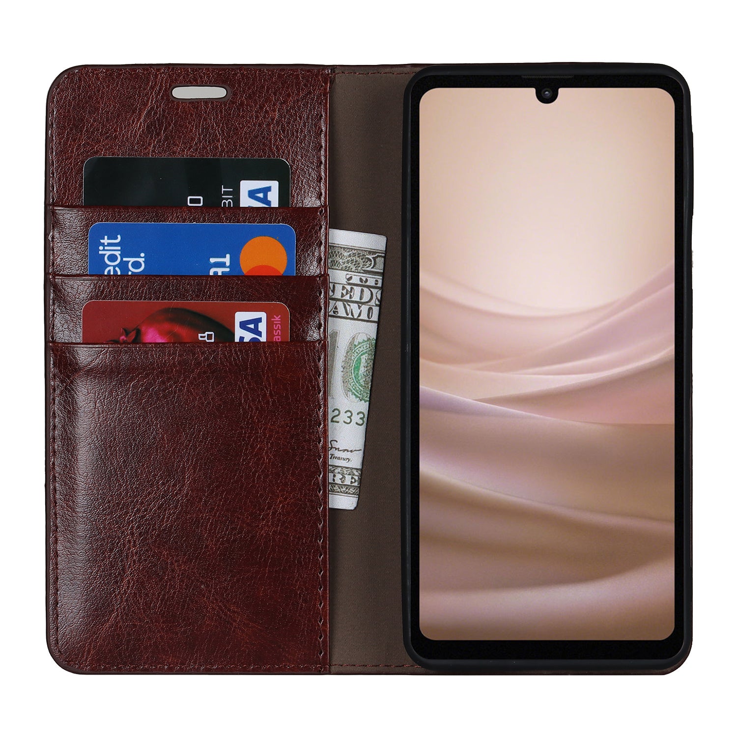 For Sharp Aquos Sense 7 Plus Supporting Stand Flip Wallet Crazy Horse Texture Genuine Leather Cover Magnetic Phone Case For Sharp Aquos Sense 7 Plus Supporting Stand Flip Wallet Crazy Horse Texture Genuine Leather Cover Magnetic Phone Case